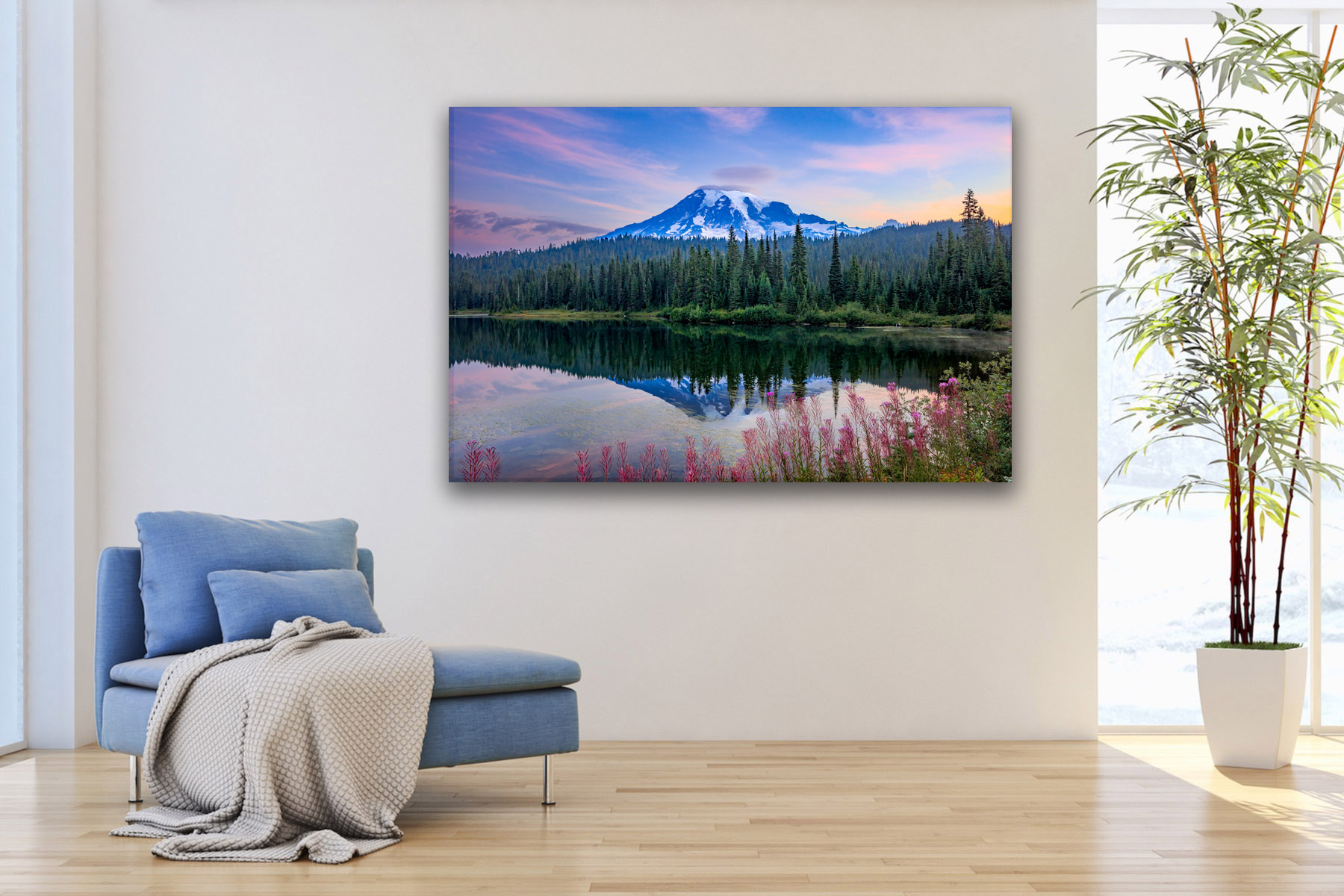 Mount Rainier, Washington Reflection Lake Magnet – Paper Luxe